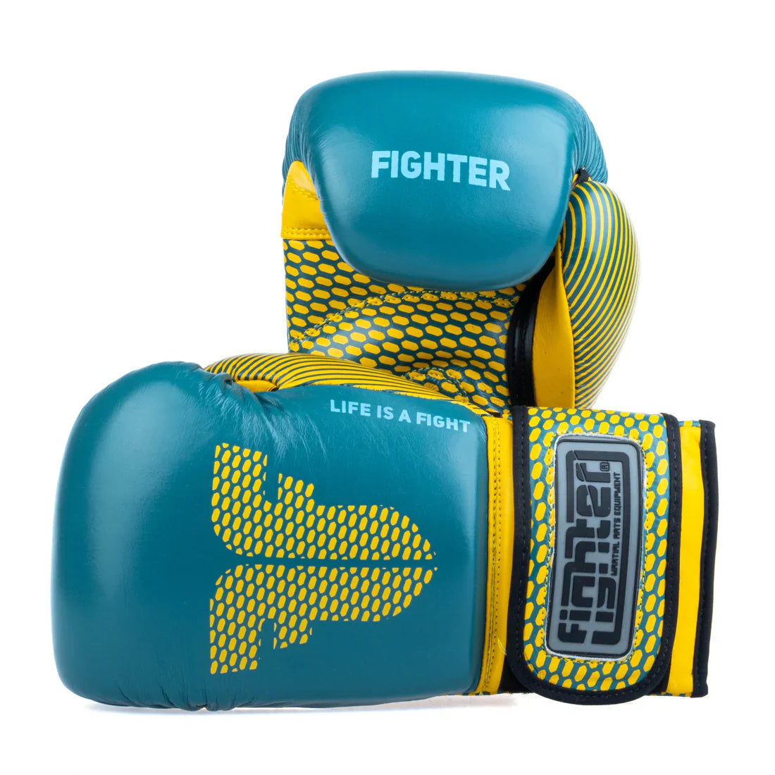 Fighter Boksehansker Training - blue/yellow - MARCATCMBT