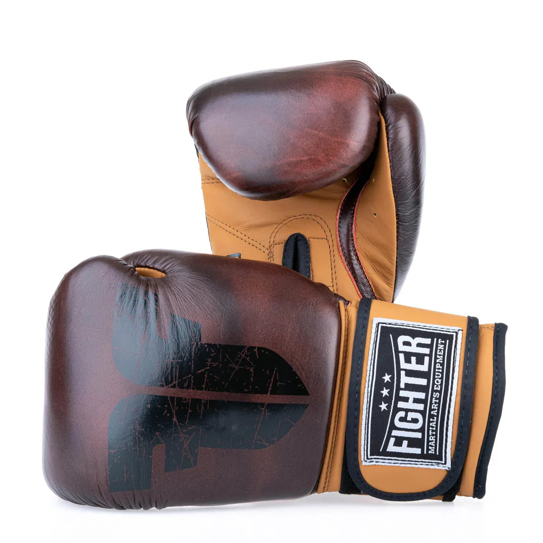 Fighter Boxing Hansker Retro - brown - MARCATCMBT
