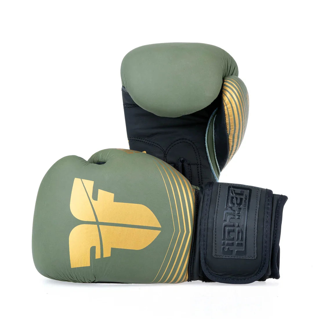 Fighter Boxing Hansker SPLIT Stripes - khaki/gold - MARCATCMBT